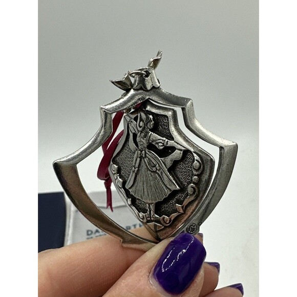 Danforth Pewter Nine Ladies Dancing Ornament Silver Tone 12 Days Of Christmas - Picture 7 of 11
